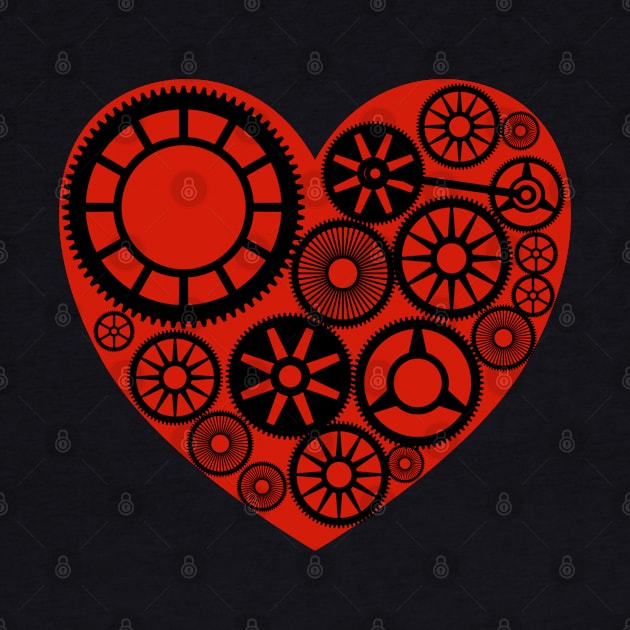 Heart Wheel Gears Engineer by Miozoto_Design